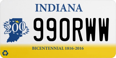 IN license plate 990RWW