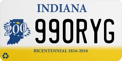 IN license plate 990RYG