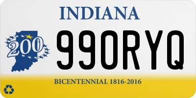 IN license plate 990RYQ