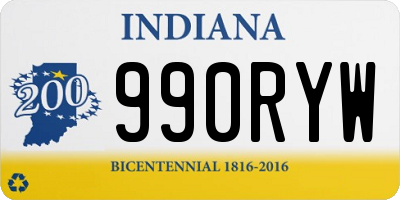 IN license plate 990RYW