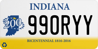 IN license plate 990RYY