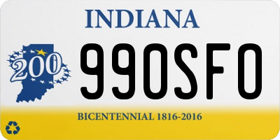 IN license plate 990SFO