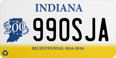 IN license plate 990SJA