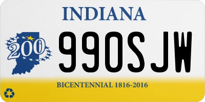 IN license plate 990SJW