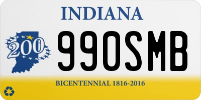 IN license plate 990SMB