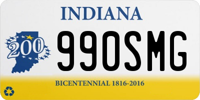 IN license plate 990SMG