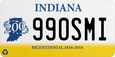 IN license plate 990SMI