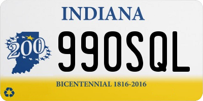 IN license plate 990SQL