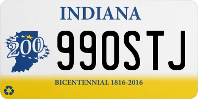 IN license plate 990STJ