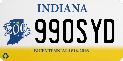 IN license plate 990SYD