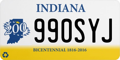 IN license plate 990SYJ