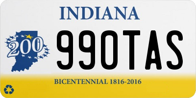 IN license plate 990TAS