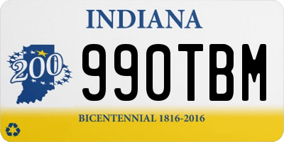 IN license plate 990TBM