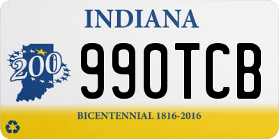 IN license plate 990TCB