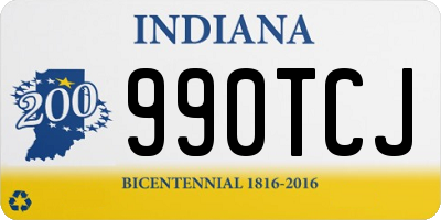 IN license plate 990TCJ