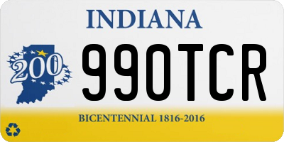 IN license plate 990TCR