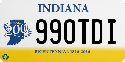 IN license plate 990TDI