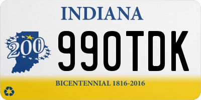 IN license plate 990TDK