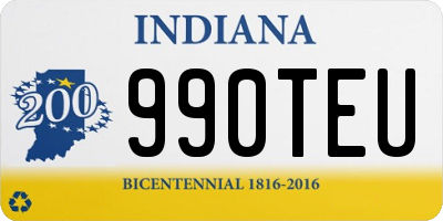 IN license plate 990TEU