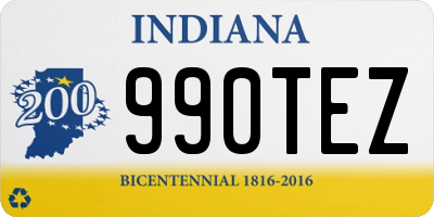 IN license plate 990TEZ