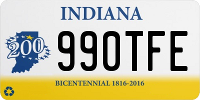 IN license plate 990TFE