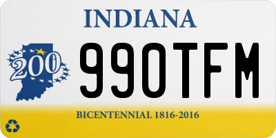 IN license plate 990TFM