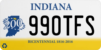 IN license plate 990TFS