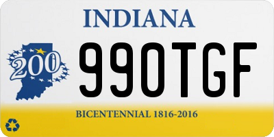 IN license plate 990TGF