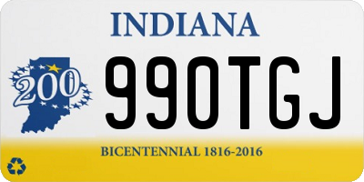 IN license plate 990TGJ