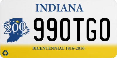 IN license plate 990TGO