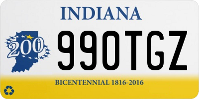 IN license plate 990TGZ