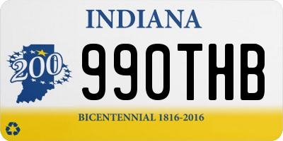 IN license plate 990THB