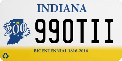 IN license plate 990TII