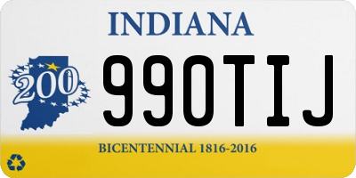 IN license plate 990TIJ