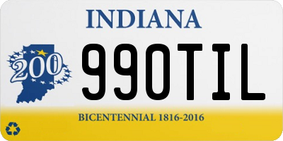 IN license plate 990TIL