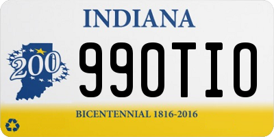 IN license plate 990TIO