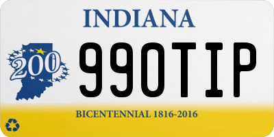 IN license plate 990TIP