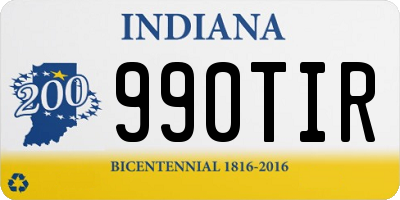 IN license plate 990TIR