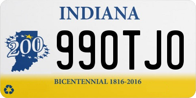 IN license plate 990TJO