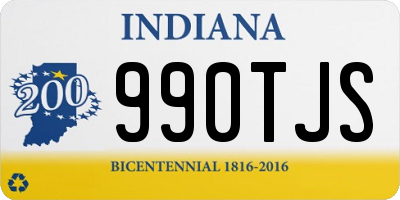 IN license plate 990TJS