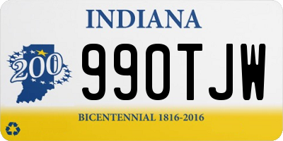 IN license plate 990TJW