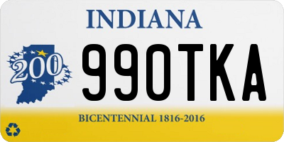 IN license plate 990TKA