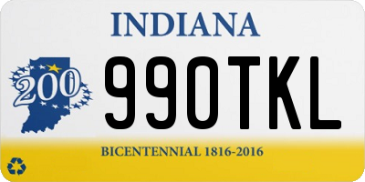 IN license plate 990TKL