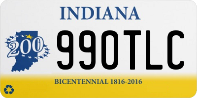 IN license plate 990TLC