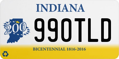 IN license plate 990TLD