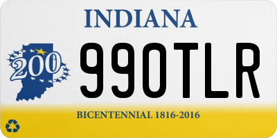 IN license plate 990TLR