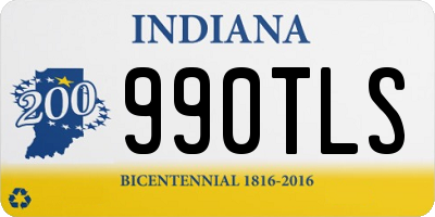 IN license plate 990TLS