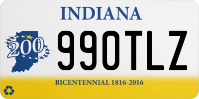 IN license plate 990TLZ