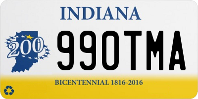 IN license plate 990TMA