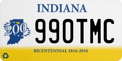 IN license plate 990TMC